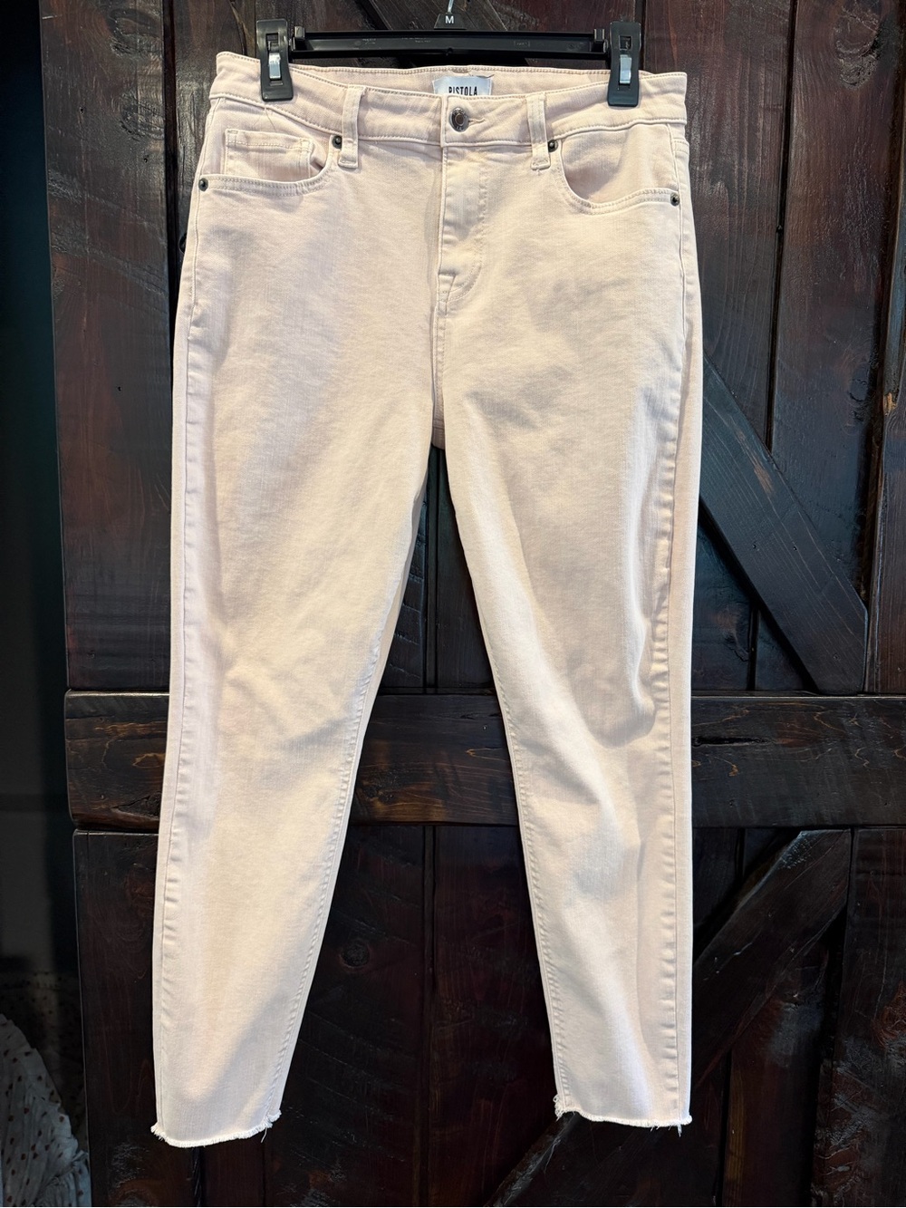 Pistola Ankle Crop Raw Hem Slim Jeans